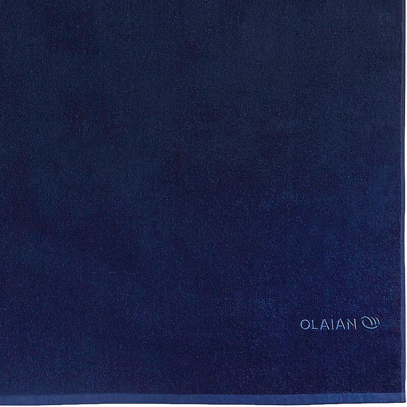Handdoek donkerblauw 145 x 85 cm L