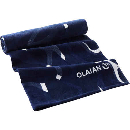 BASIC L TOWEL 145 x 85 cm - Print Camo Blue