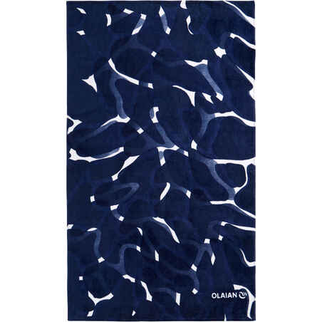 BASIC L TOWEL 145 x 85 cm - Print Camo Blue