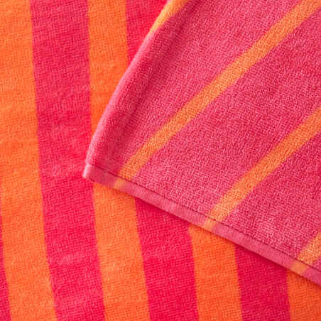 BASIC L GEO PRINT TOWEL 145 x 85 cm - Pink