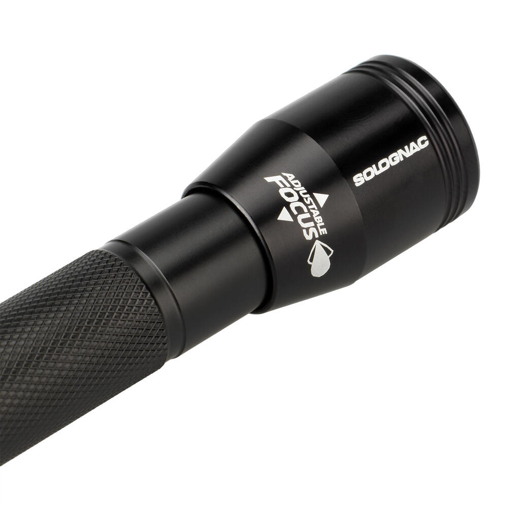 Lampe Torche Chasse 100 Lumens Zoom Noir