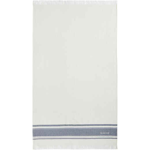 
      Dvielis “Fouta”, 170x100 cm, balts, tumši zils
  