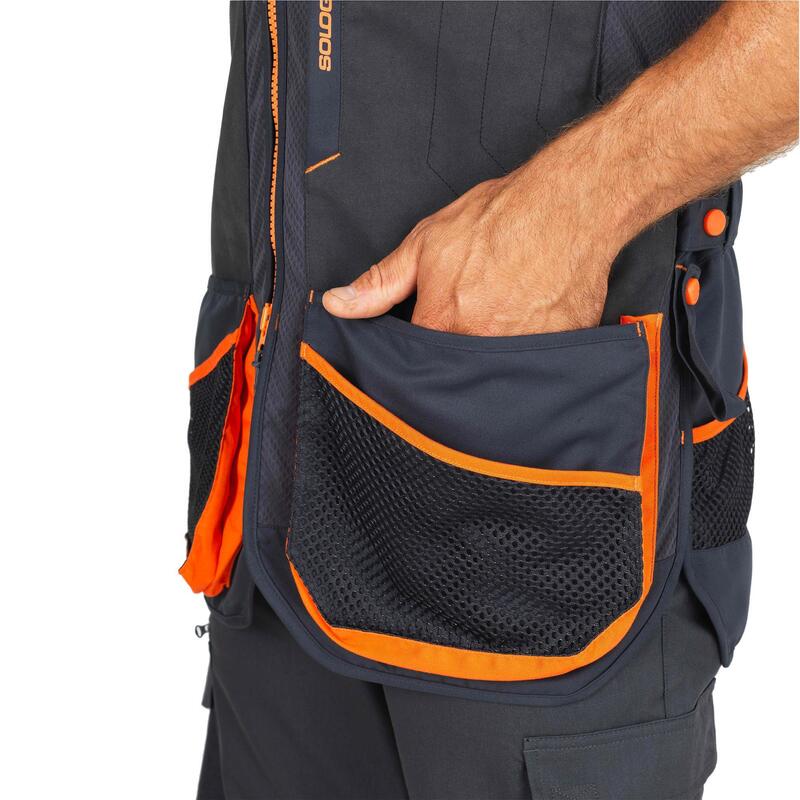 Gilet de ball-trap Percussion Evo - Noir / Orange - 4XL - Gilets de ball- trap (10819860)