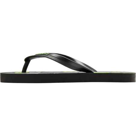 Boys' Flip-Flops - 120 - Words Black