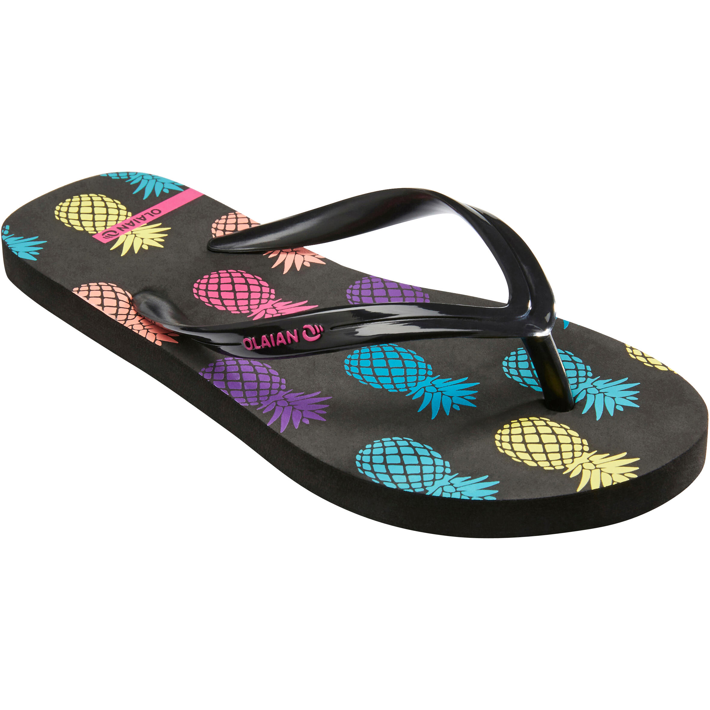 OLAIAN Girls' FLIP-FLOPS 120 - Pineapple