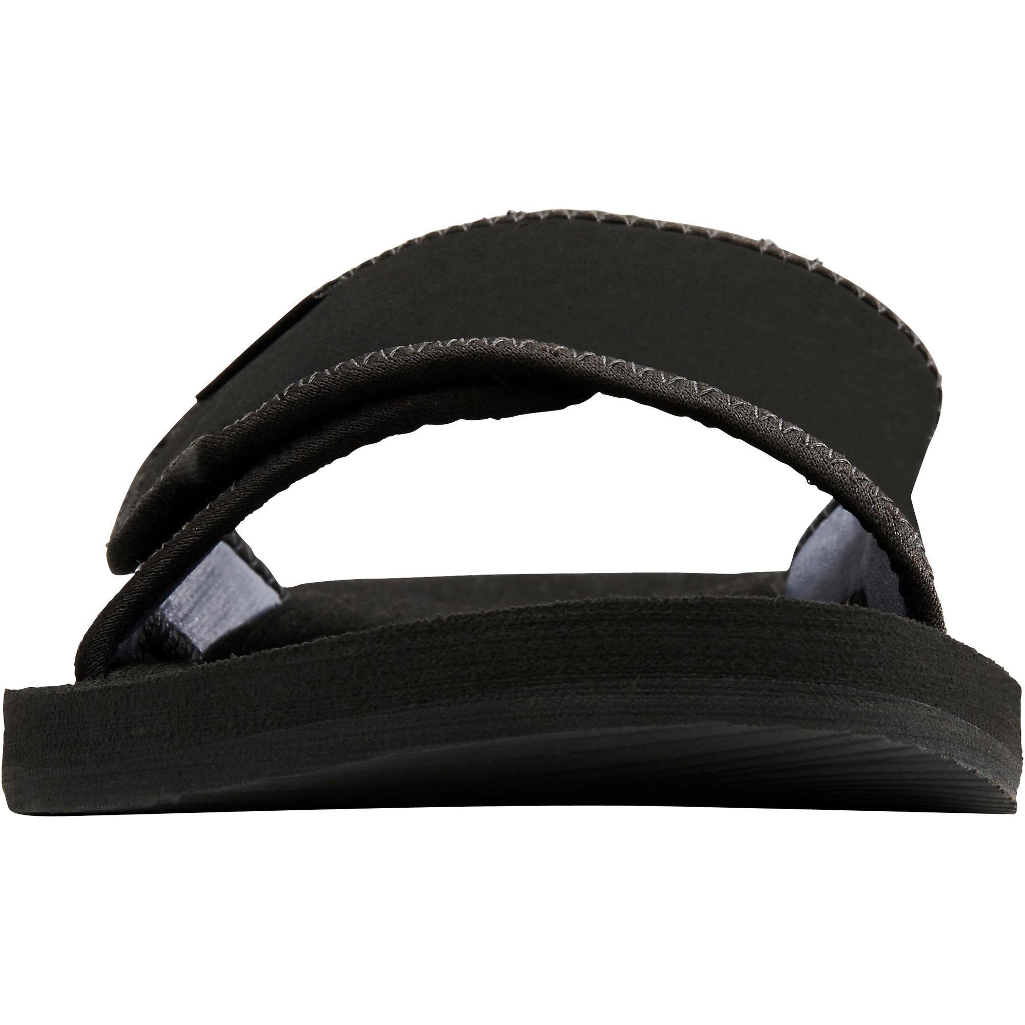 Chanclas Pala Playa Surf Hombre Olaian Negro Decathlon