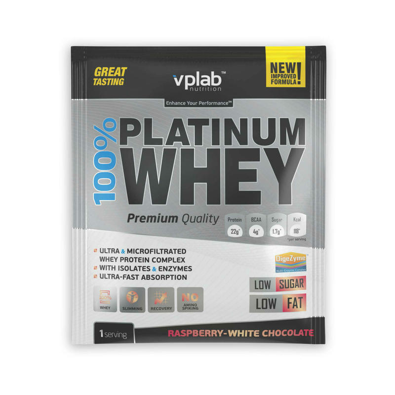 

Протеин сывороточный Vplab 100% Platinum Whey малина_SLASH_шоколад 30 г, X8511587