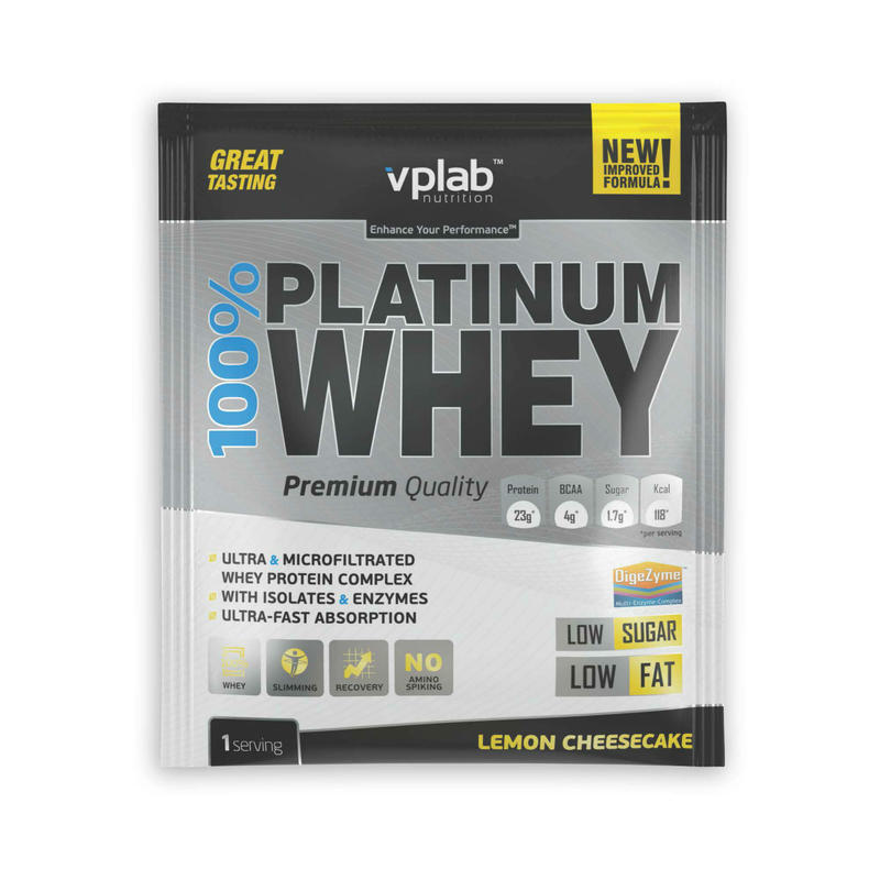 

Протеин сывороточный Vplab 100% Platinum Whey лимон_SLASH_чизкейк 30 г, X8511586