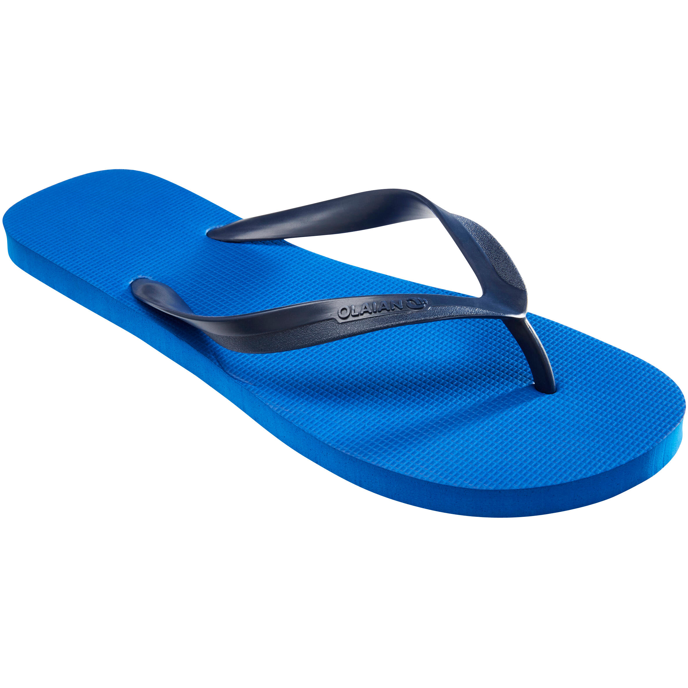 dark blue flip flops