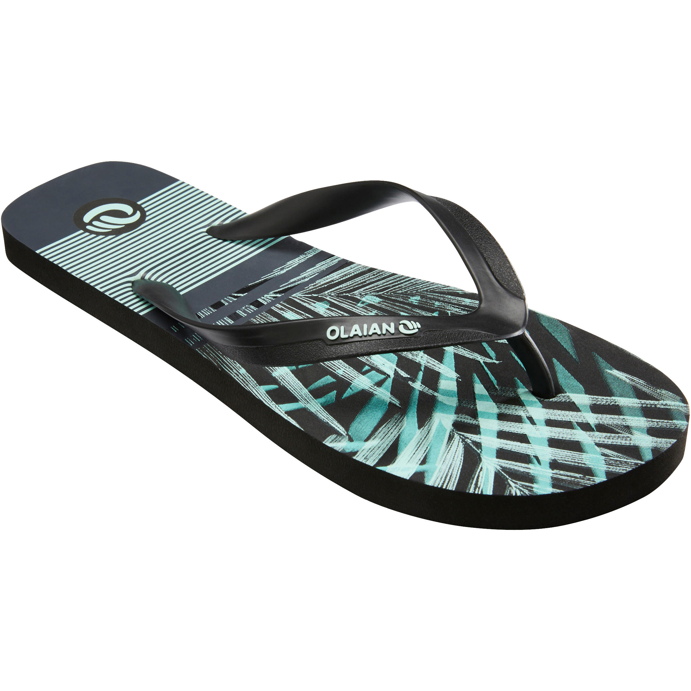 Flipflops TO100S Print Men's FlipFlops New Wave Decathlon