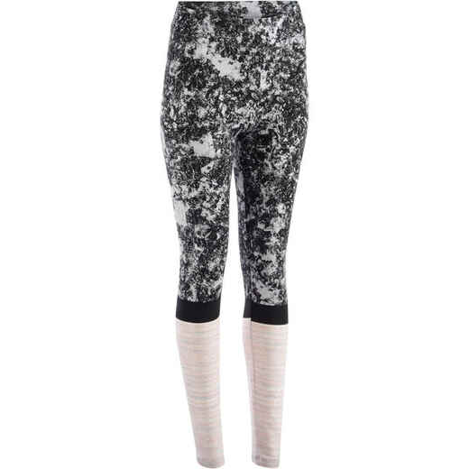 
      Legging FIT+ 500 slim Gym & Pilates femme printé rose des sables
  