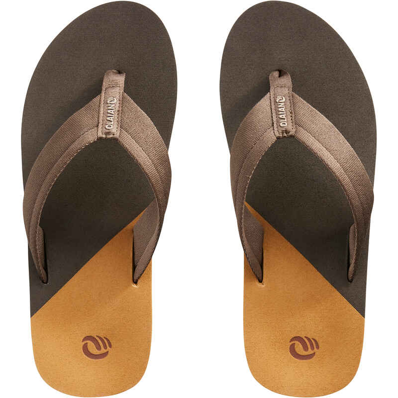 Men's Flip-Flops 520 - Brown - Decathlon