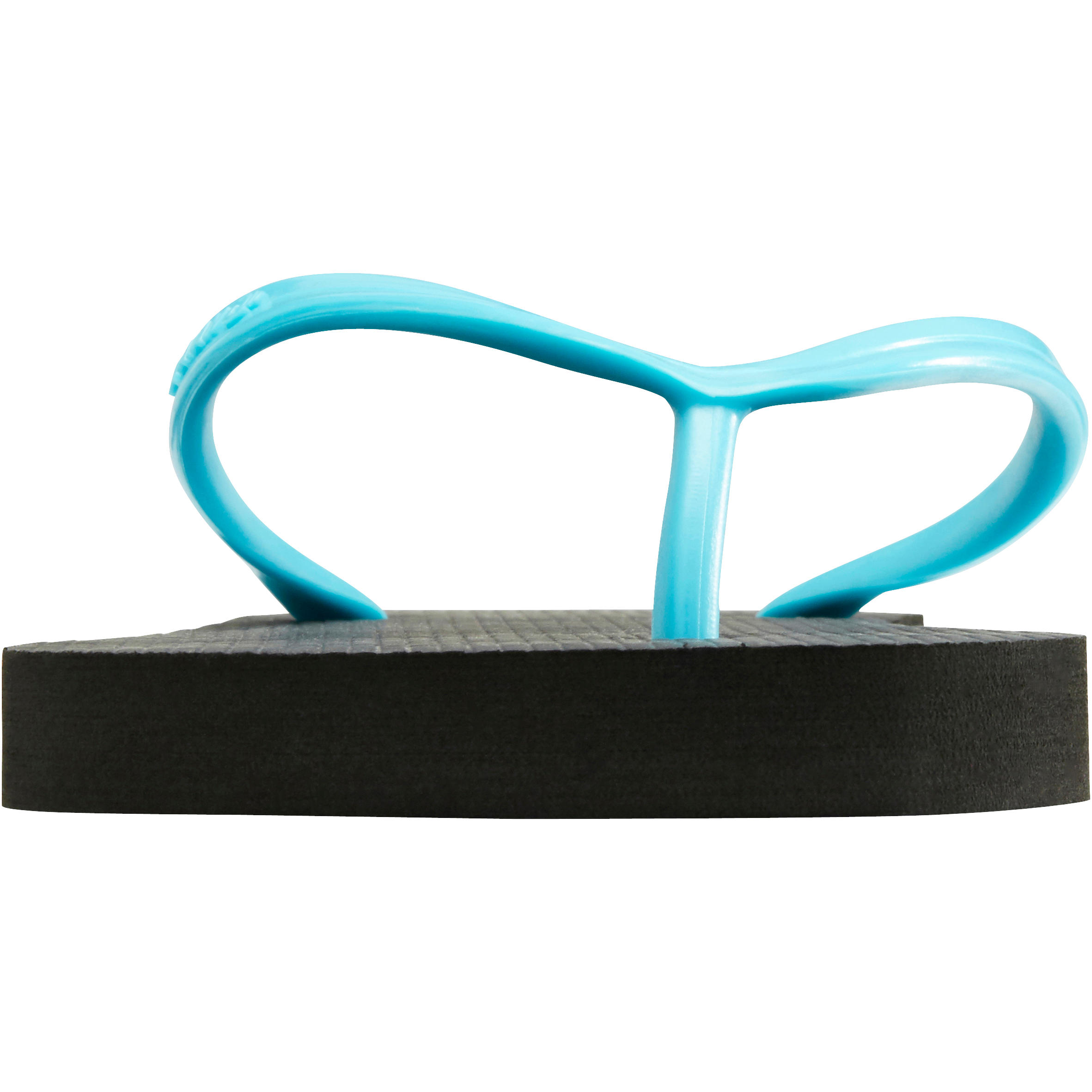 

Women'S Flip-Flops 100 - Turquoise Black -  By OLAIAN | Decathlon, Black/blue