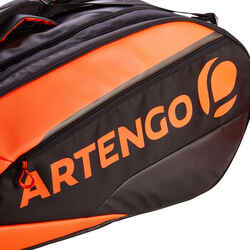 Insulated 12-Racket Tennis Bag XL Pro - Black / Orange Power