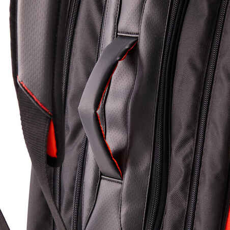 Insulated 12-Racket Tennis Bag XL Pro - Black / Orange Power
