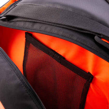 Insulated 12-Racket Tennis Bag XL Pro - Black / Orange Power