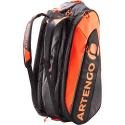 Insulated 12-Racket Tennis Bag XL Pro - Black / Orange Power