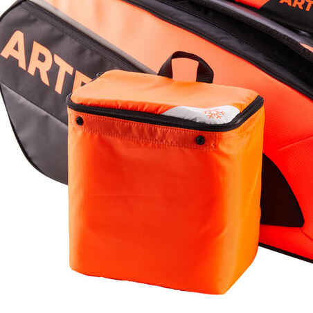 Insulated 12-Racket Tennis Bag XL Pro - Black / Orange Power