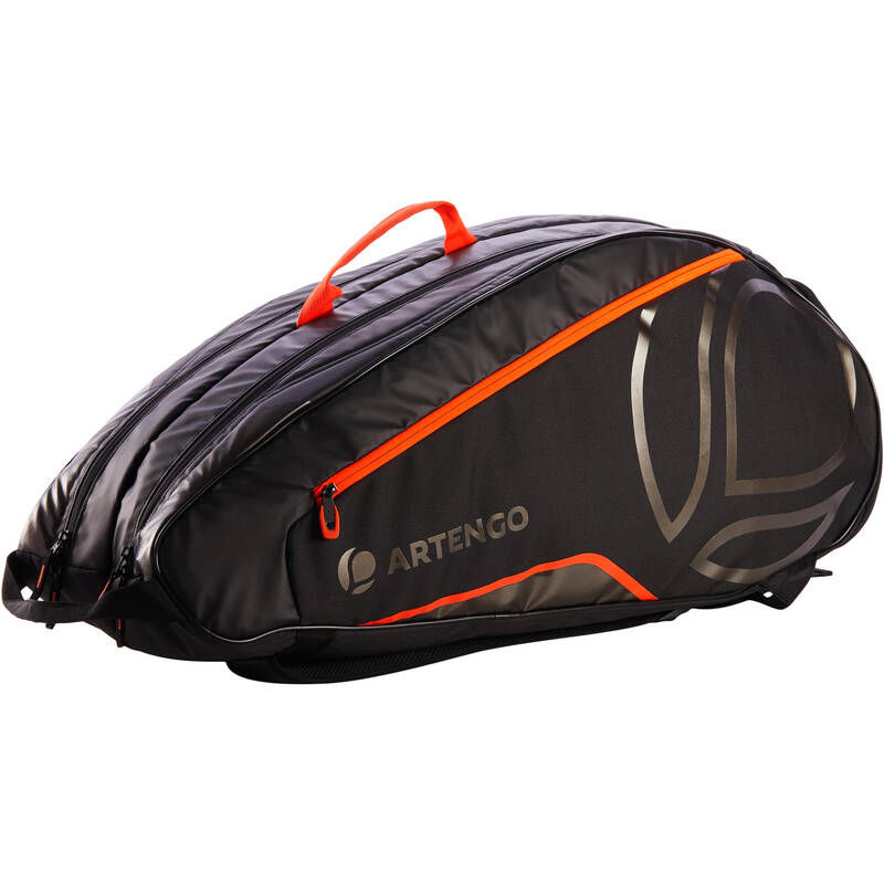 Raquetero para raquetas de tenis - Artengo 530l negro/naranja - Decathlon