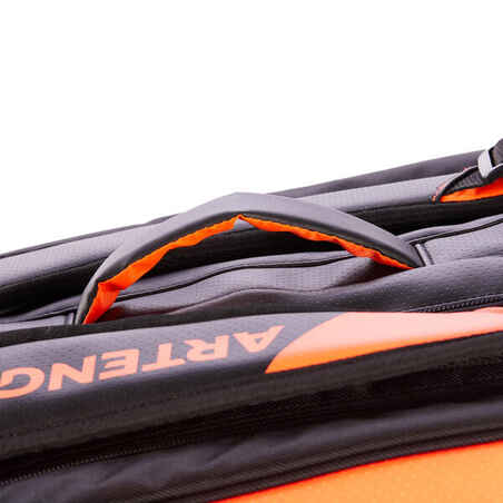 Insulated 12-Racket Tennis Bag XL Pro - Black / Orange Power