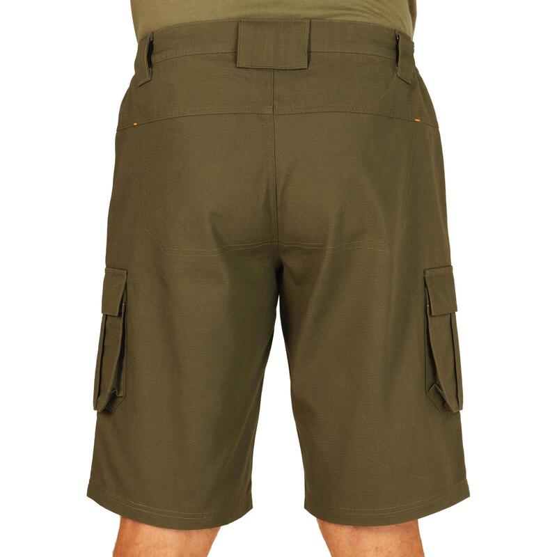 Bermudas Pantalon corto de Caza solognac 500 Hombre Verde Caqui Cargo