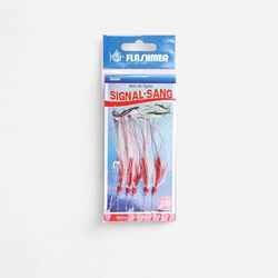 Sistem s perjem za morski ribolov BLOOD FEATHERS udica br. 2 (5 komada)