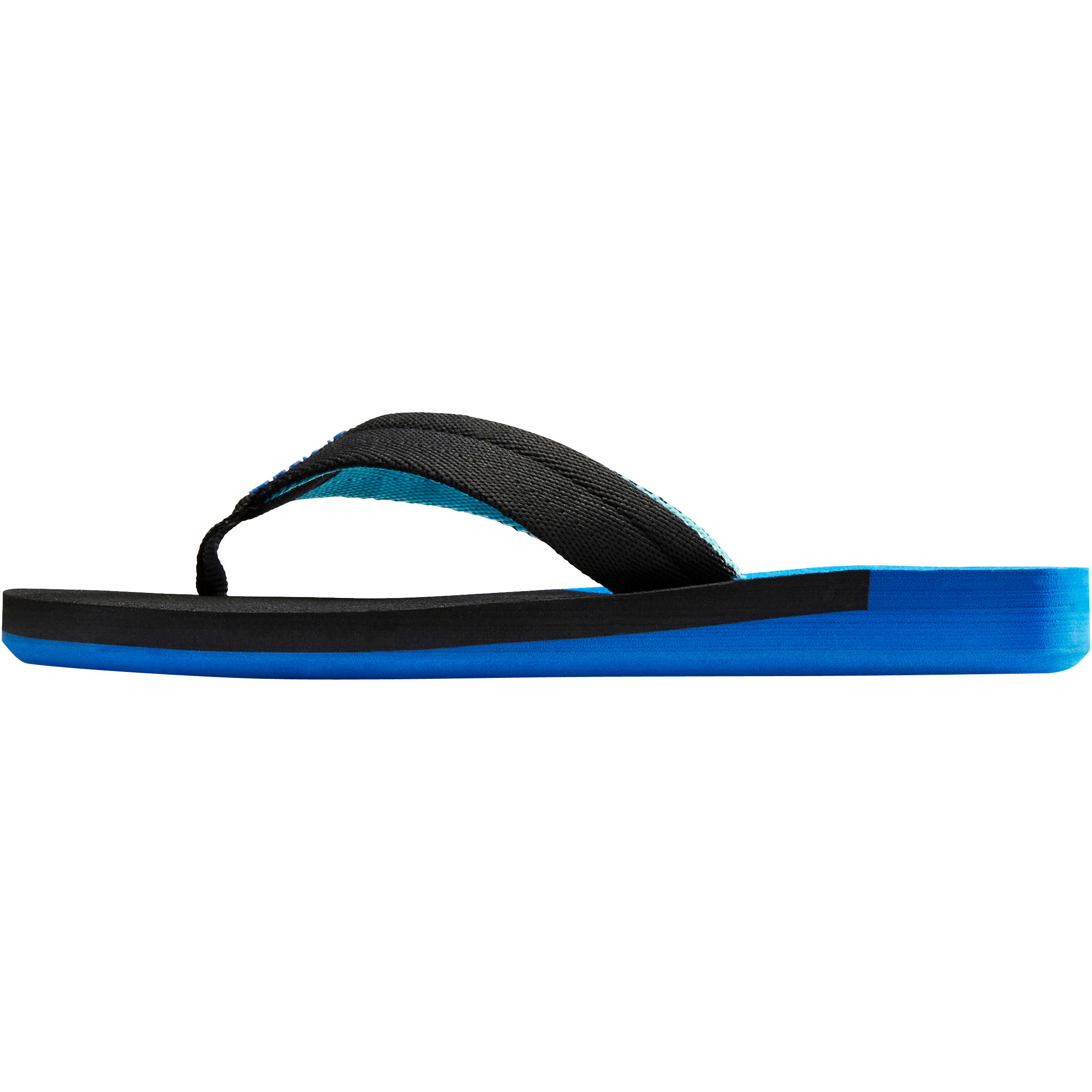 black and blue slippers