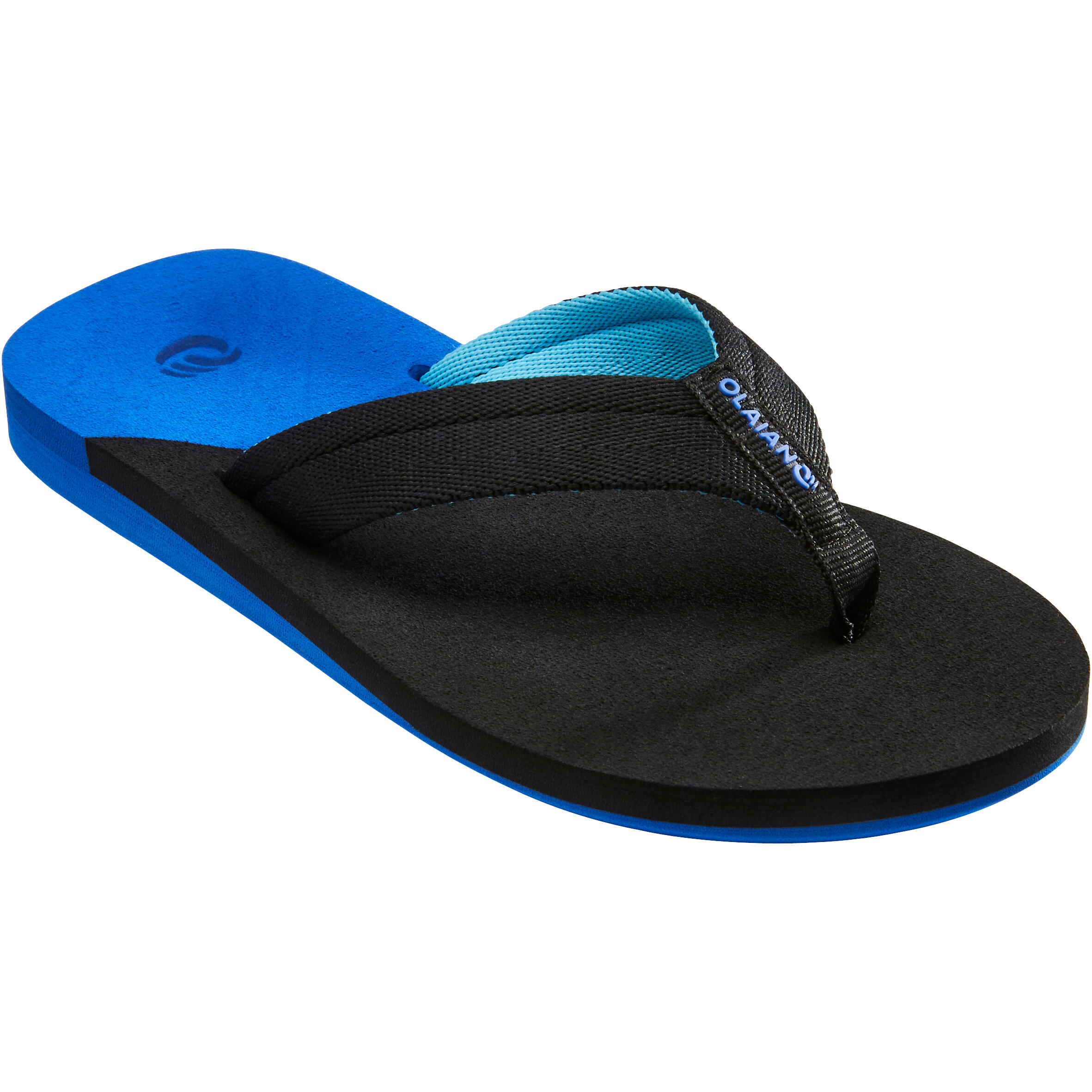 Chinelos de surf 550 rapaz preto azul