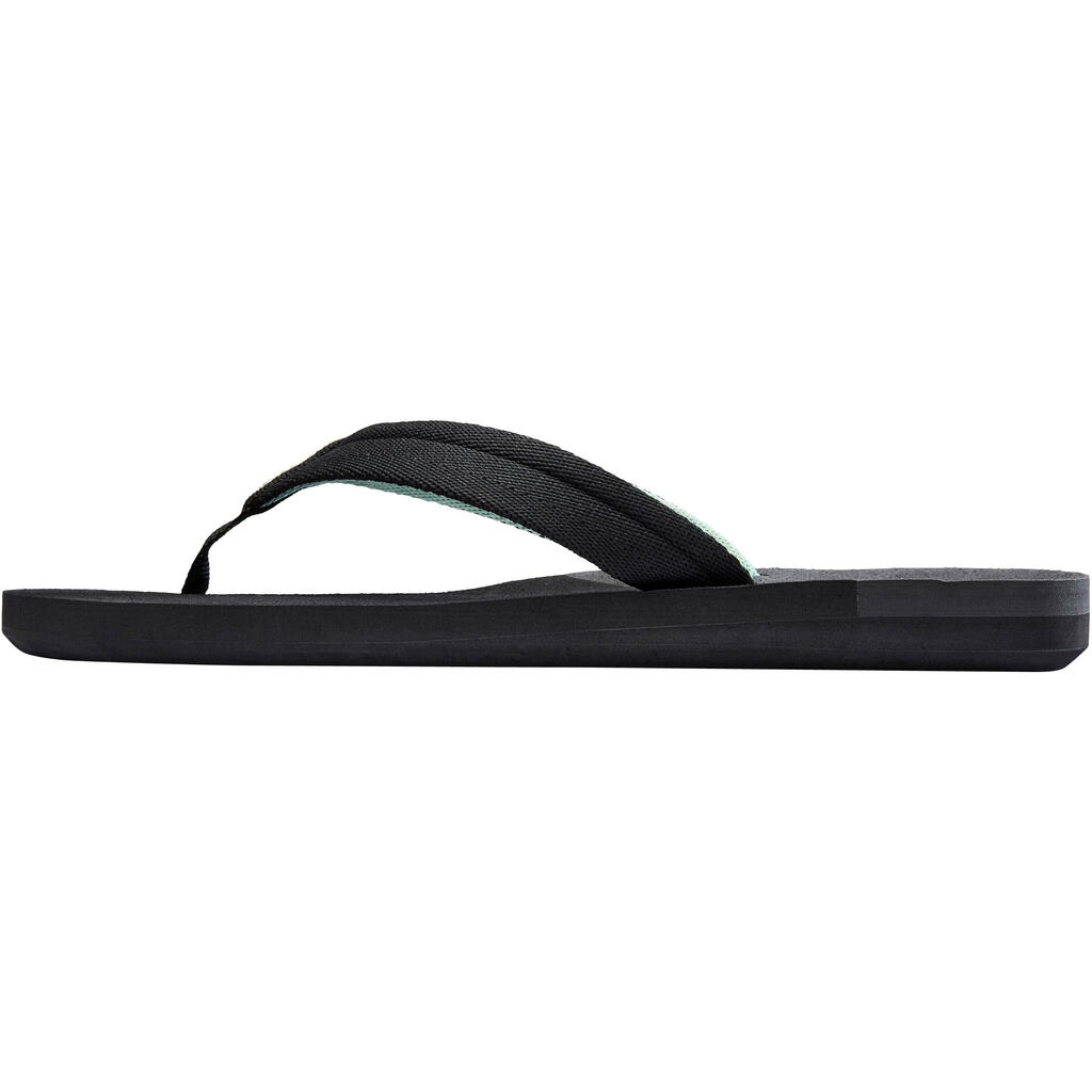 Chanclas de playa para mujer Olaian Frozen 550 negro