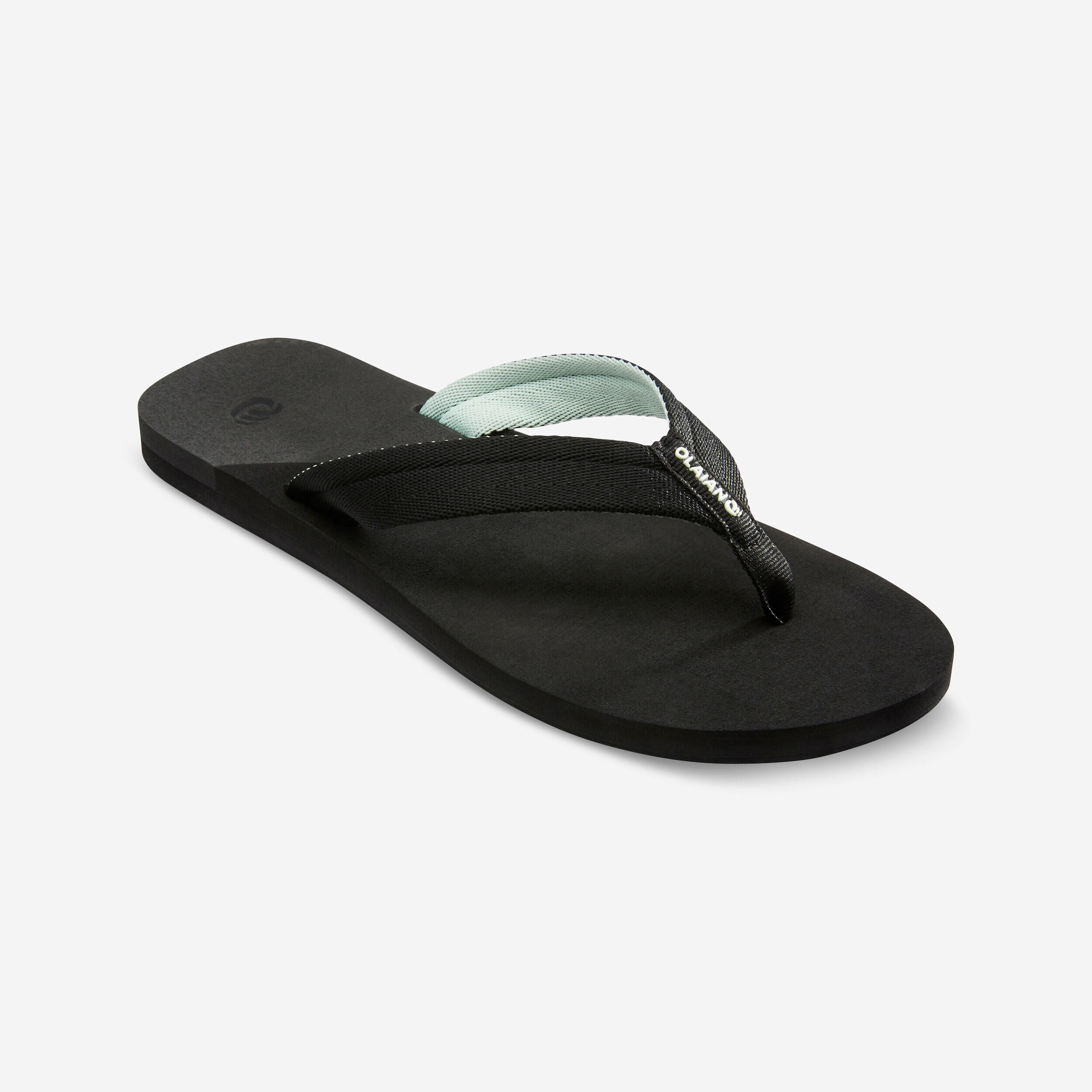 OLAIAN Women's Flip-Flops 550 - Frozen Black