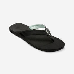 Slippers voor dames 550 zwart/ijsblauw