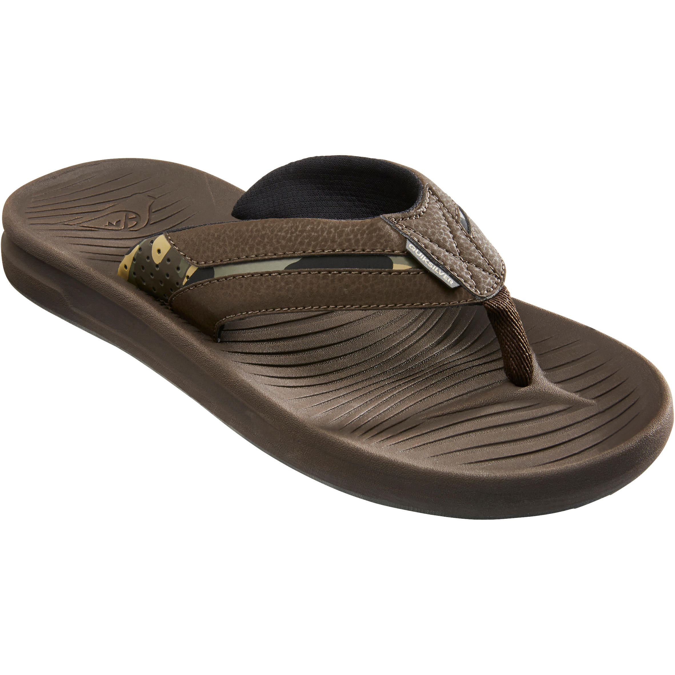 Quiksilver Herenslippers Travel Oasis Bruin quiksilver kopen in de aanbieding