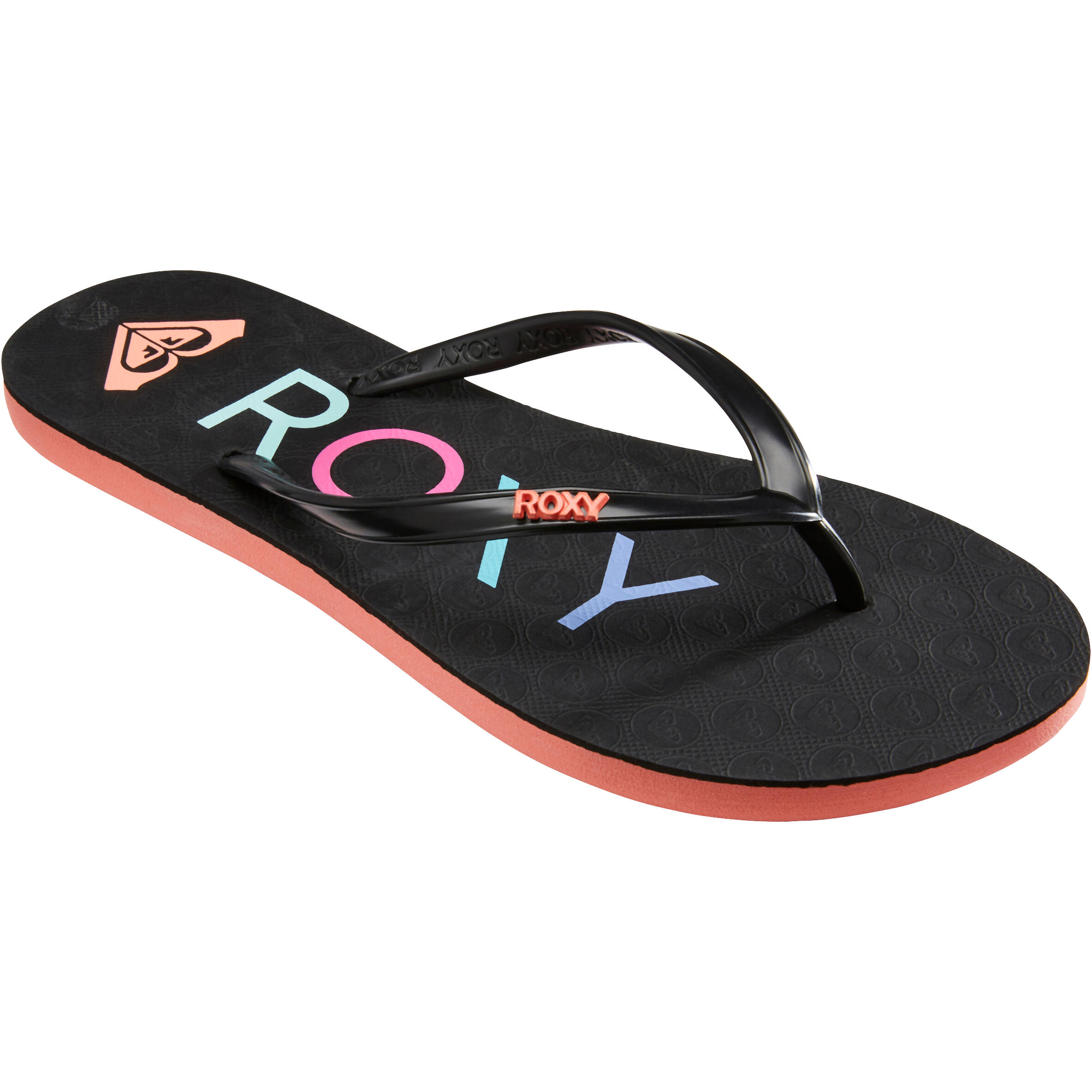 Women s Flip Flops Roxy Bahama Black ROXY Decathlon