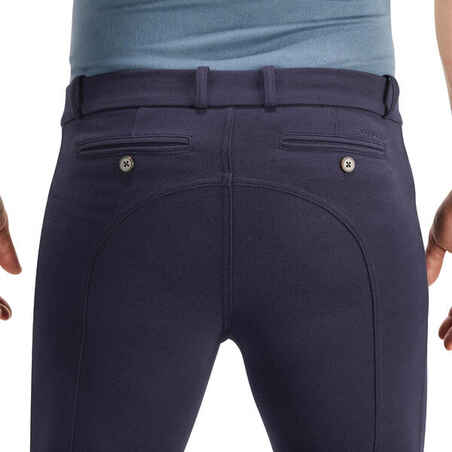 140 Horse Riding Grippy Patch Jodhpurs - Navy