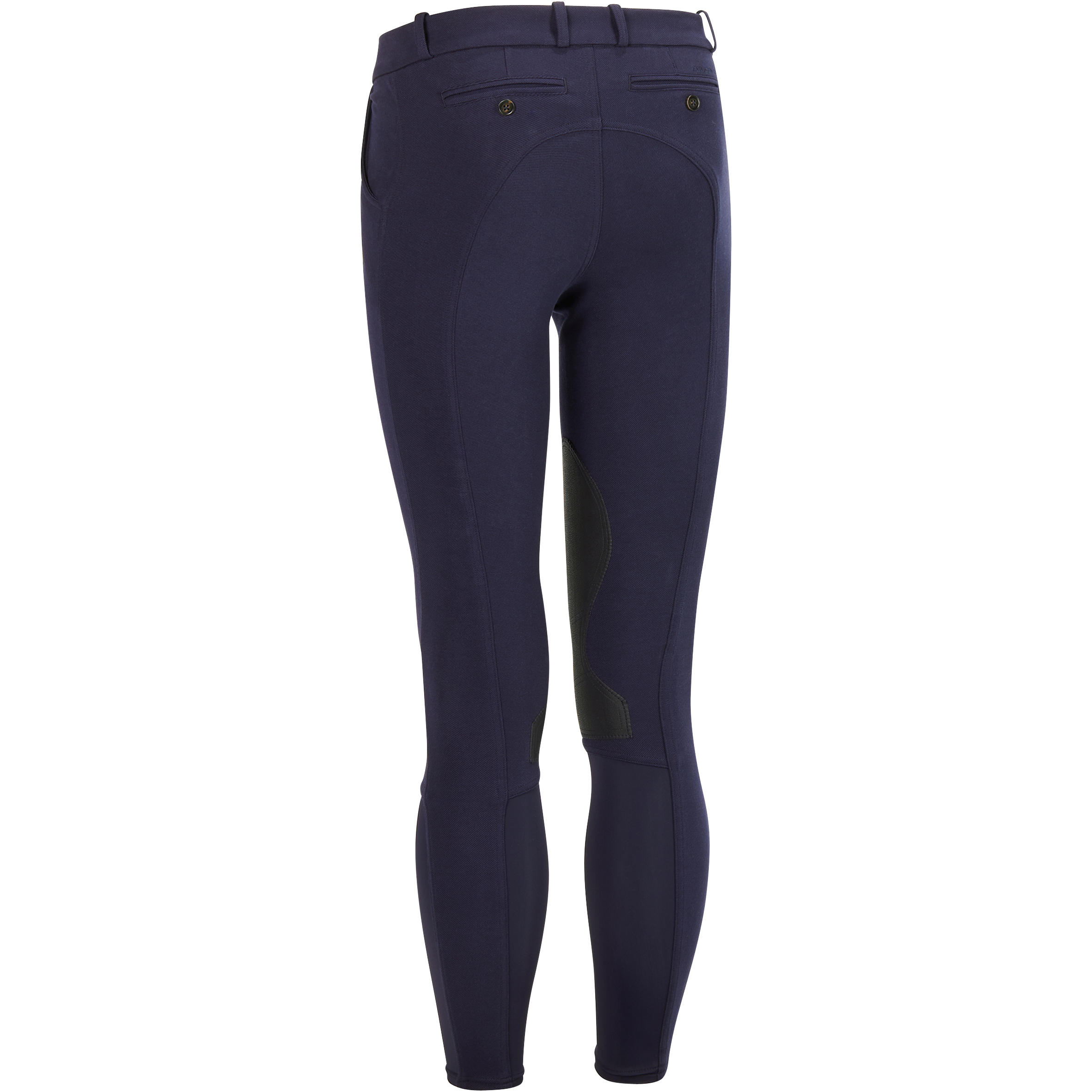 

140 Horse Riding Grippy Patch Jodhpurs - Navy -  By FOUGANZA | Decathlon, Blue