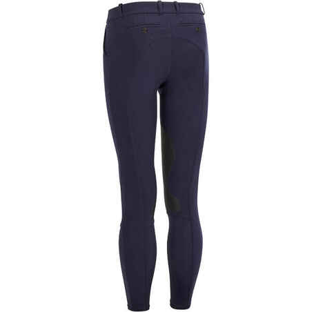 140 Horse Riding Grippy Patch Jodhpurs - Navy