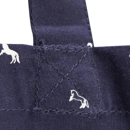 Horse Riding Cotton Grooming Bag - Navy