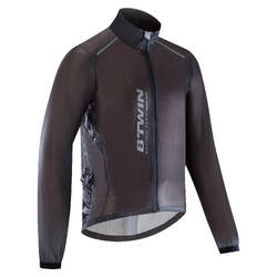Ultralight Sport Road Cycling Rain Jacket - Black