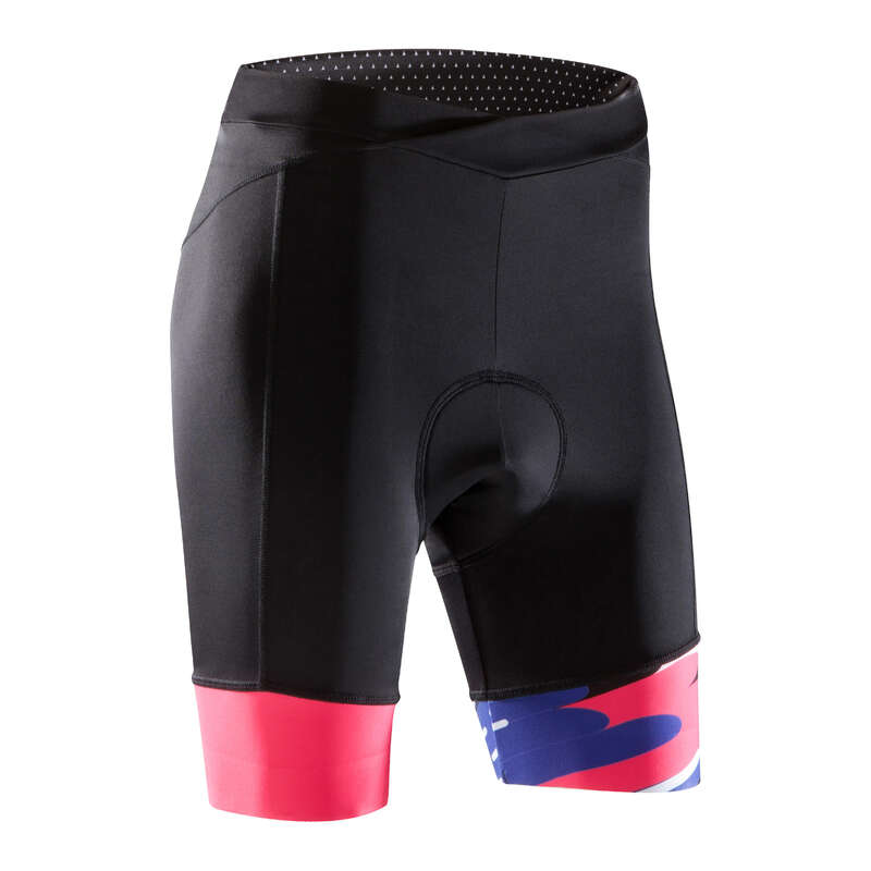 WOMEN WARM WEATHER ROAD APPAREL - 900 women's Padded Cycling Shorts - Clouds VAN RYSEL