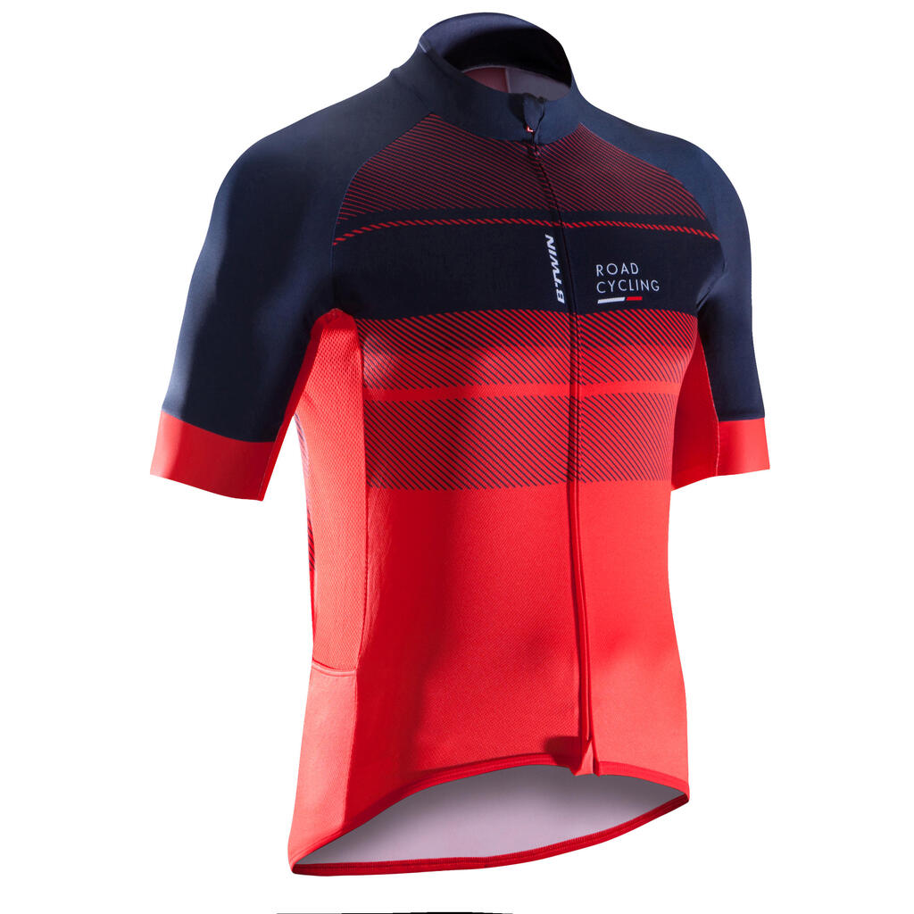 Radtrikot kurzarm Rennrad RC 500 X Herren blau