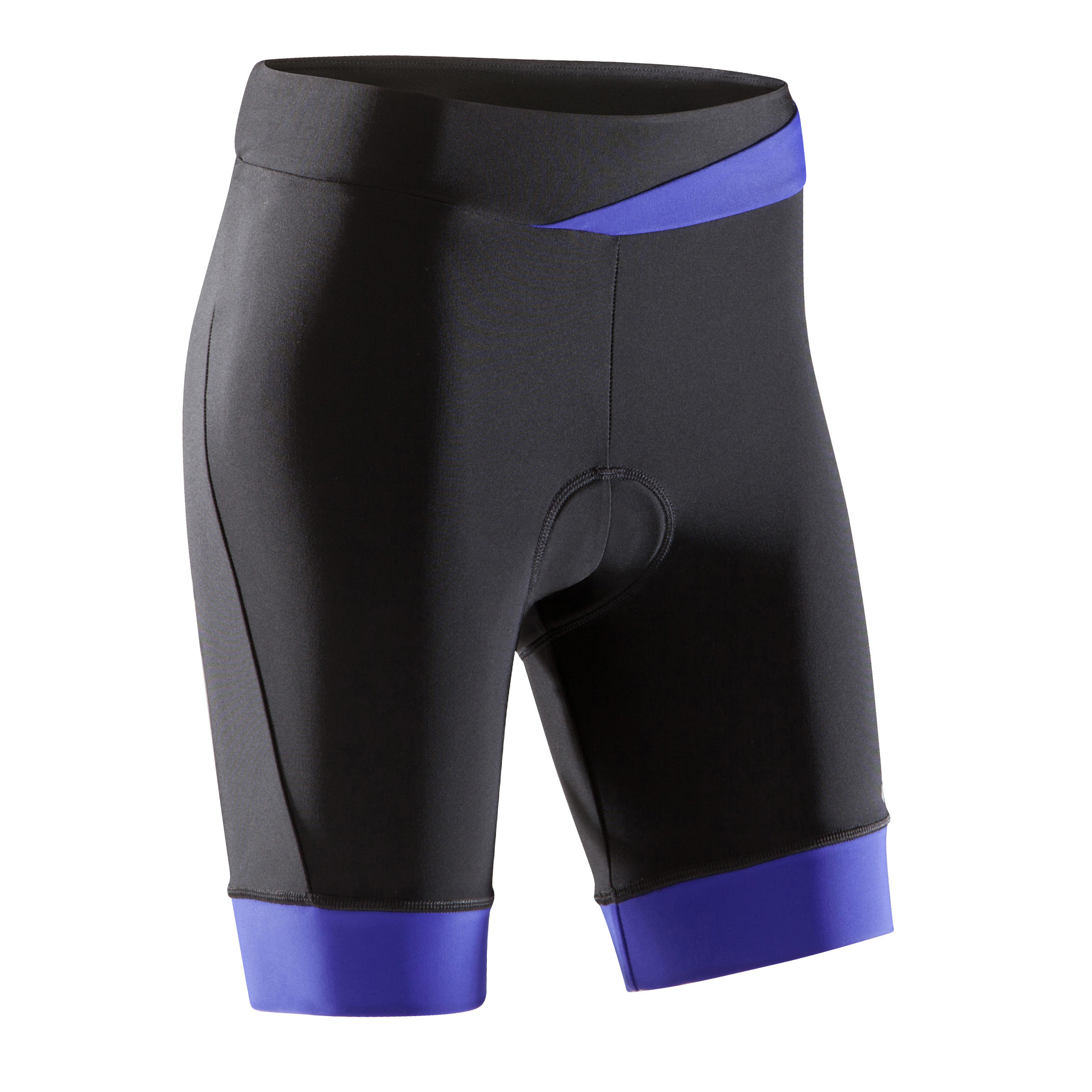 TRIBAN 500 Women's Cycling Bibless Shorts - Black/Blue