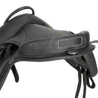 Synthetic Horse Riding Pony Saddle 100 - Black