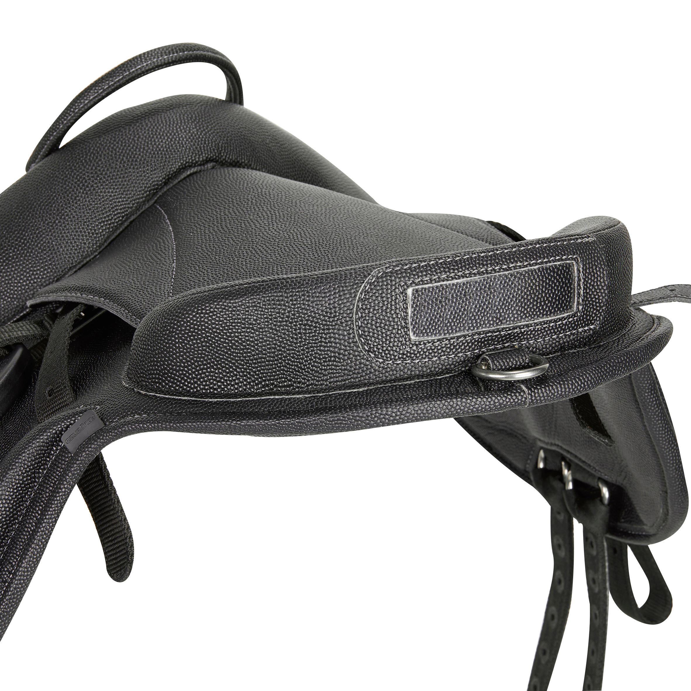 Synthetic Horse Riding Pony Saddle 100 - Black 3/4