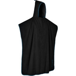 PONCHO SURF ADULTE 500 Noir Bleu