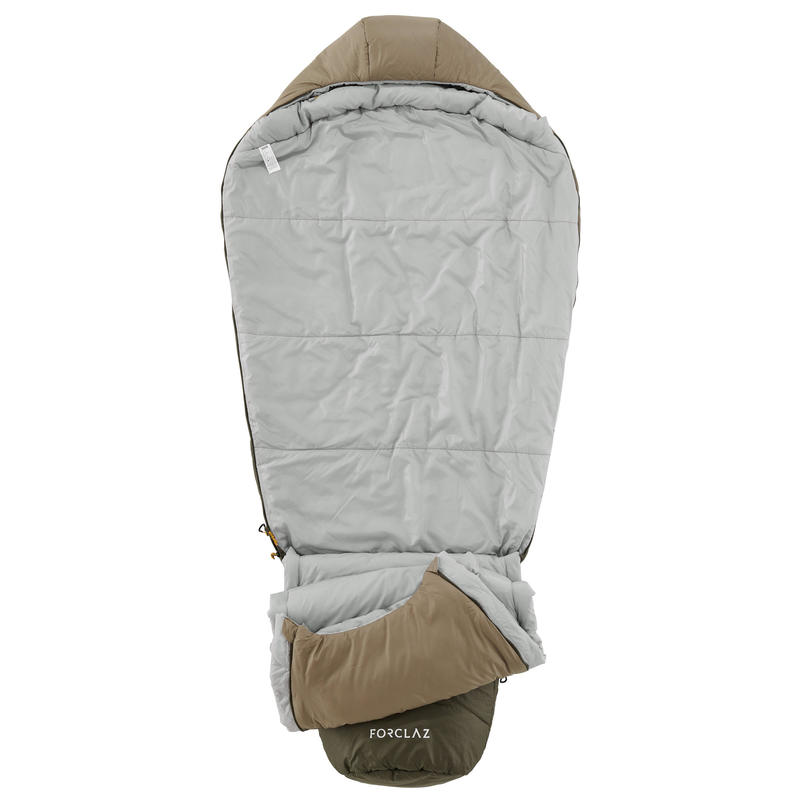 Trek 500 0° Trekking Sleeping Bag Light Khaki Decathlon