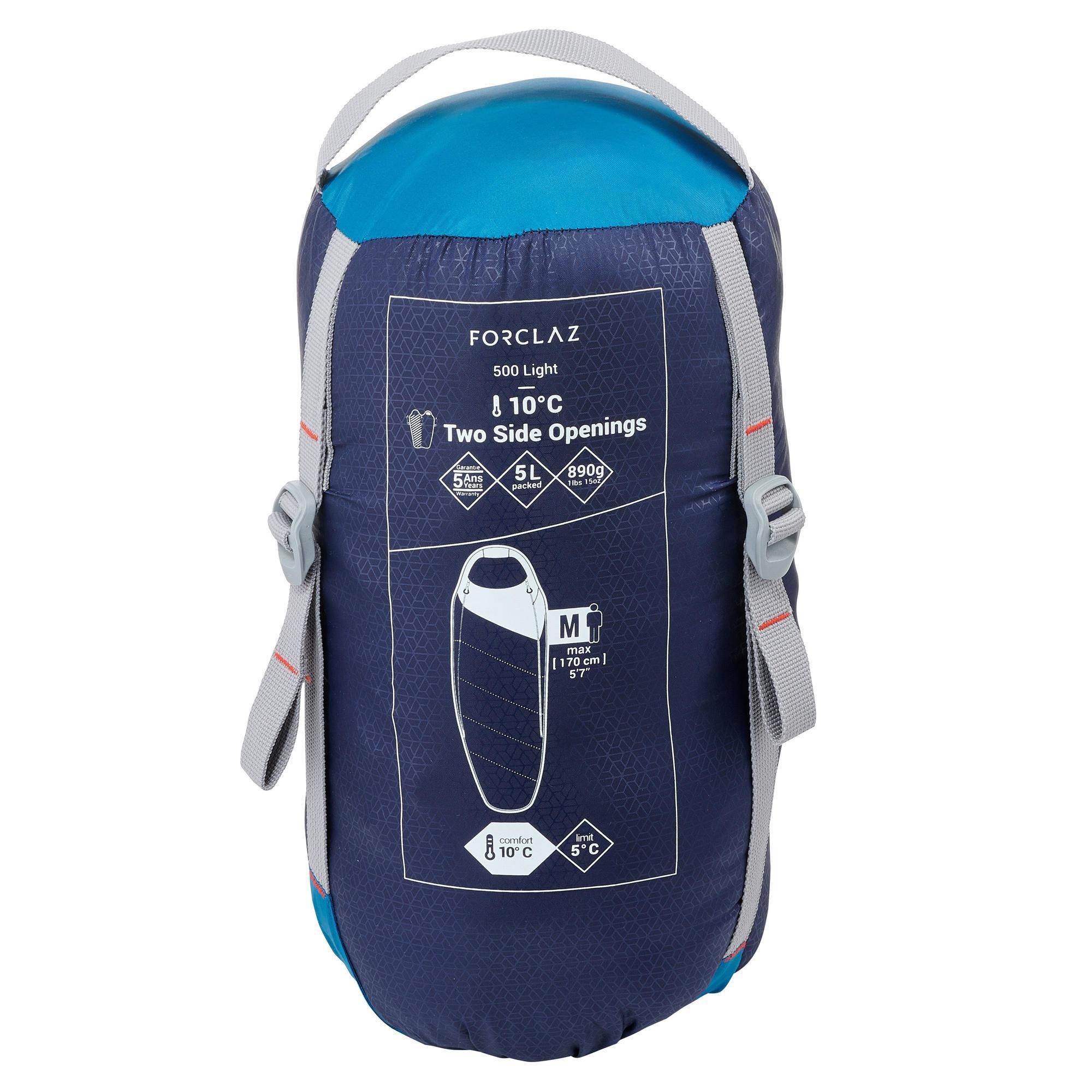 10° Trekking Sleeping Bag - Light Blue 