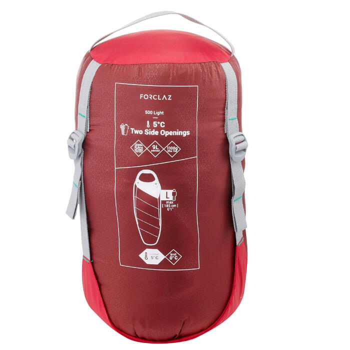 Forclaz Sac de couchage de trekking TREK500 5° light Decathlon