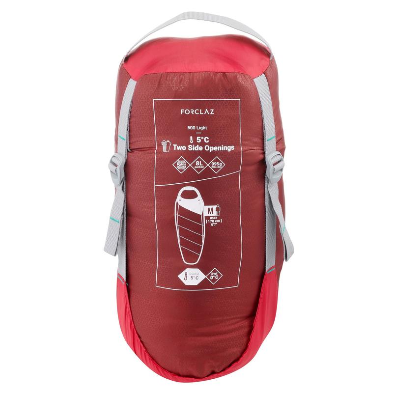 TREK500 5°light trekking sleeping bag 