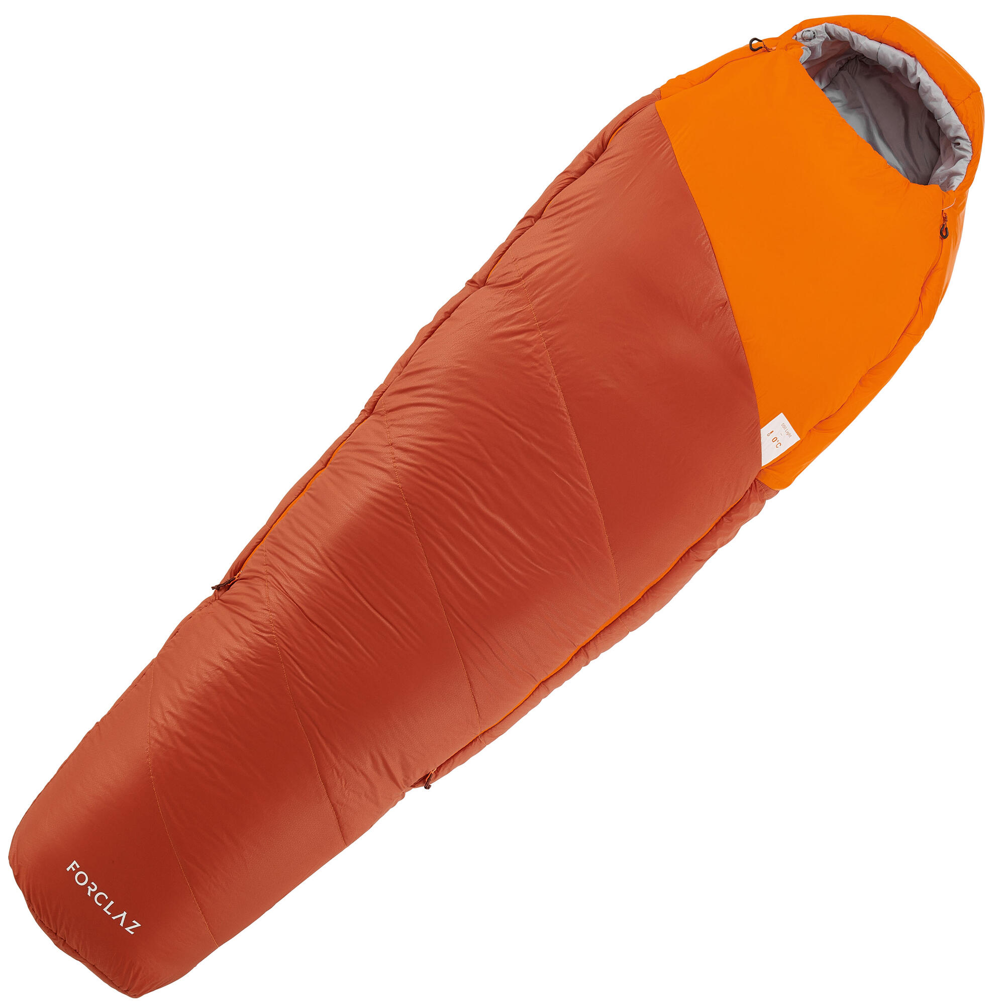 500 trekking sleeping bag 0° light orange Quechua