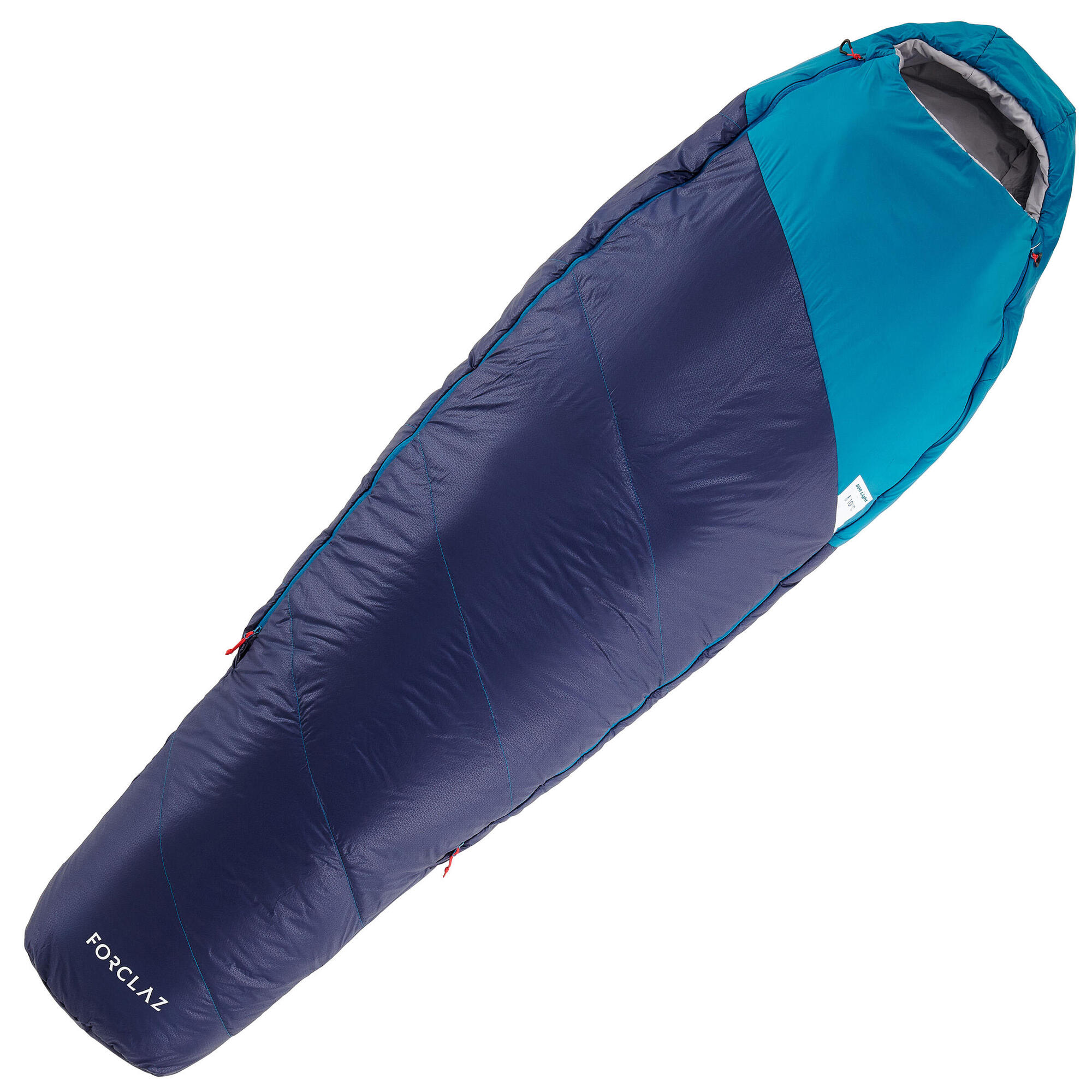 Trek 500 10 Trekking Sleeping Bag Light Blue Quechua